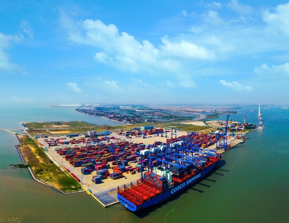 ến cảng container Quốc tế T&acirc;n Cảng Hải Ph&ograve;ng.