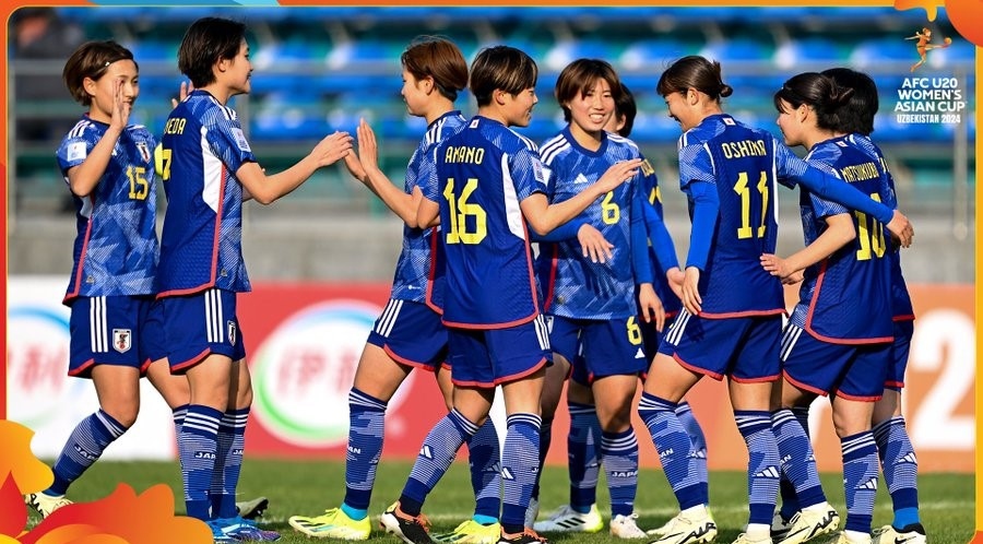 U20 nữ Nhật Bản c&oacute; trận thắng đậm trước U20 nữ Việt Nam. Ảnh: JFA.