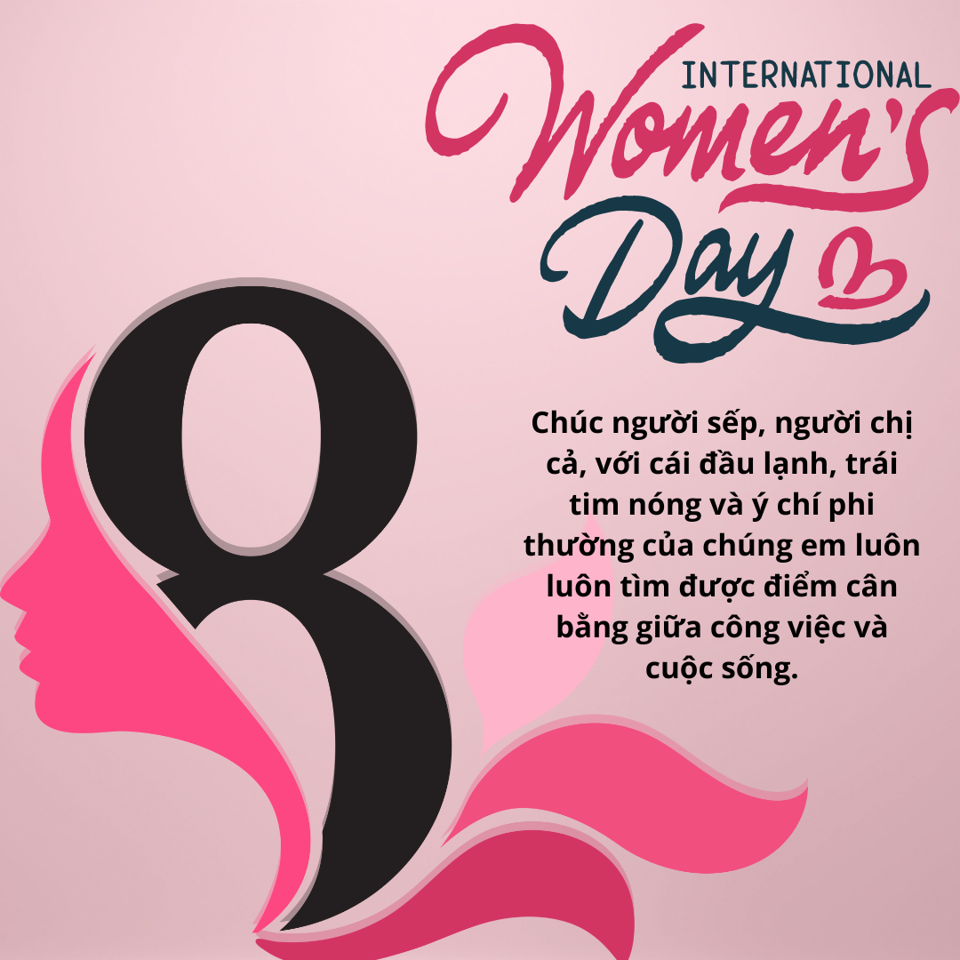 Bày tỏ lòng biết ơn và tình yêu thương đến những người phụ nữ quan trọng trong cuộc đời bạn bằng những lời chúc 8/3 ý nghĩa và sâu sắc. Hãy chia sẻ những lời chúc đầy nghị lực, tình yêu, khích lệ và hy vọng đến những người phụ nữ quan trọng trong cuộc đời bạn để tạo nên một ngày quốc tế phụ nữ đáng nhớ.