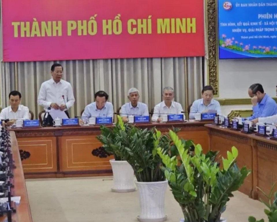 Chủ tịch UBND&nbsp;TP Hồ Ch&iacute; Minh&nbsp;Phan Văn M&atilde;i ph&aacute;t biểu khai mạc