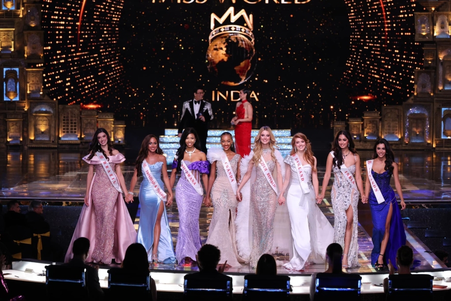 Top 8 th&iacute; sinh Miss World 2024.&nbsp;Ảnh: Miss World FB