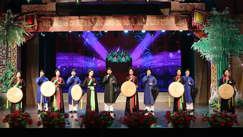 Hội thi Dân ca quan họ Bắc Ninh thu hút hơn 600 liền anh, liền chị - Ảnh 1