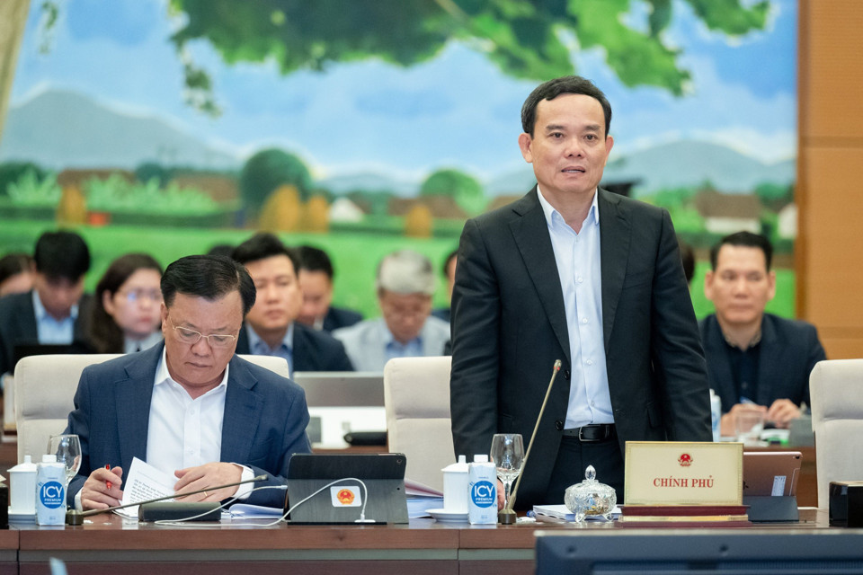 Ph&oacute; Thủ tướng Ch&iacute;nh phủ Trần Lưu Quang tiếp thu &yacute; kiến Ủy ban Thường vụ Quốc hội.