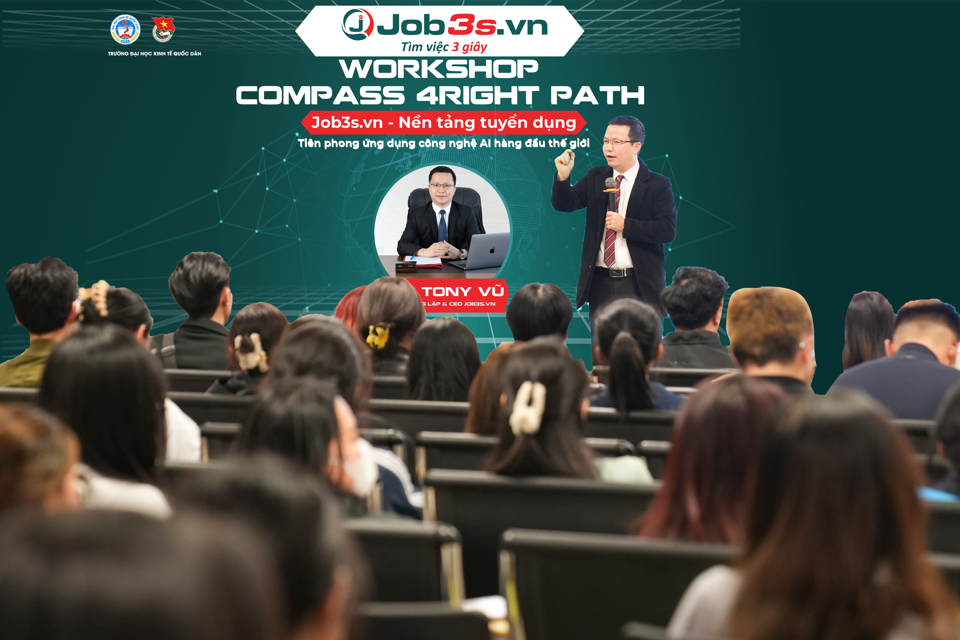 CEO Tony Vũ của Job3s.vn chia sẻ về c&aacute;ch viết CV c&ugrave;ng kỹ năng phản biện trong t&igrave;m kiếm v&agrave; ứng tuyển việc l&agrave;m tại workshop