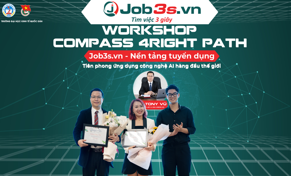 CEO Tony Vũ của Job3s.vn diễn giả được mong chờ nhất tại workshop (Người ngo&agrave;i c&ugrave;ng b&ecirc;n tr&aacute;i)