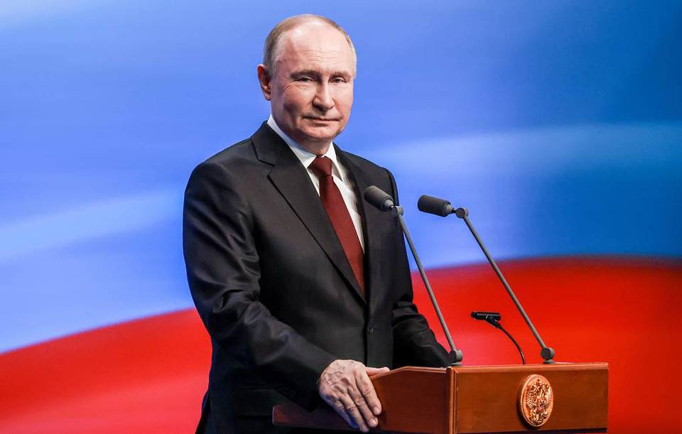 Tổng thống Putin ph&aacute;t biểu tại lễ kỷ niệm 10 năm b&aacute;n đảo Crimea s&aacute;p nhập v&agrave;o Li&ecirc;n bang Nga. Ảnh: Tass