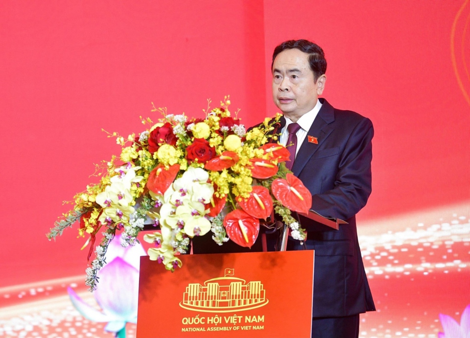 Ph&oacute; Chủ tịch Thường trực Quốc hội Trần Thanh Mẫn ph&aacute;t biểu khai mạc hội nghị