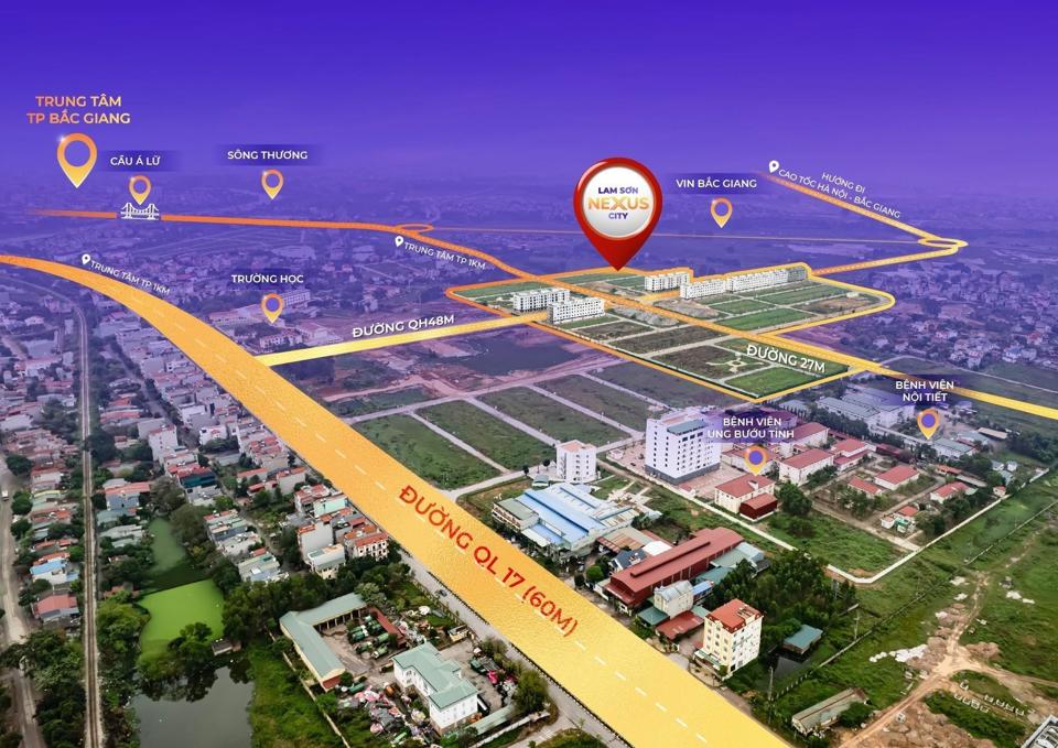 Lam Sơn Nexus City &ndash; sản phẩm sẵn sổ đỏ tại vị tr&iacute; giao thương đắc địa của TP. Bắc Giang.