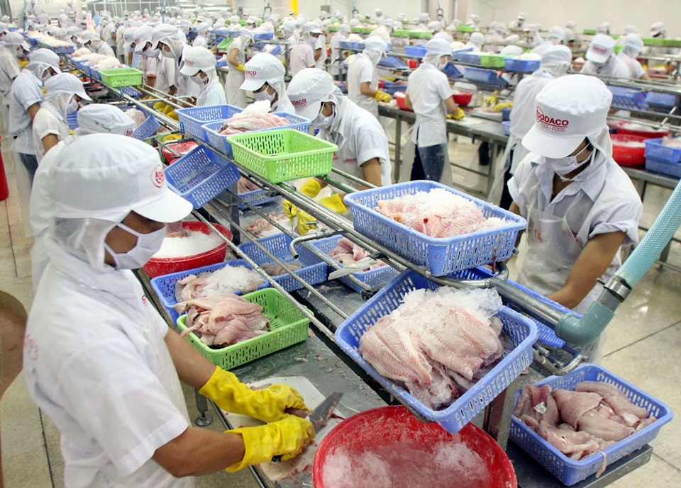 Thủy sản là nhóm hàng xuất khẩu thế mạnh của Việt Nam. Ảnh: Hải Linh