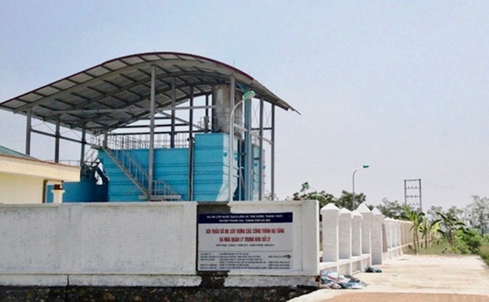 Trạm cấp nước sạch li&ecirc;n x&atilde; Tam Hưng - Thanh Thuỳ (huyện Thanh Oai).