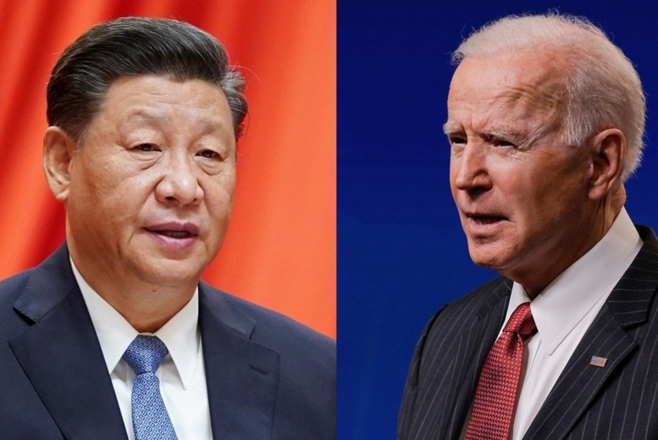 Tổng thống Mỹ Joe Biden v&agrave; Chủ tịch Trung Quốc Tập Cận B&igrave;nh. Ảnh: SCMP