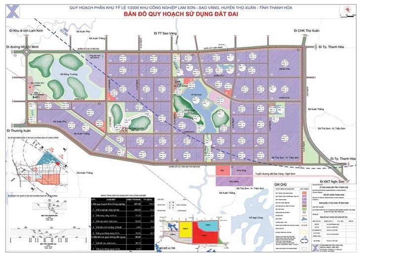 Quy hoạch Khu c&ocirc;ng nghiệp Lam Sơn - Sao V&agrave;ng