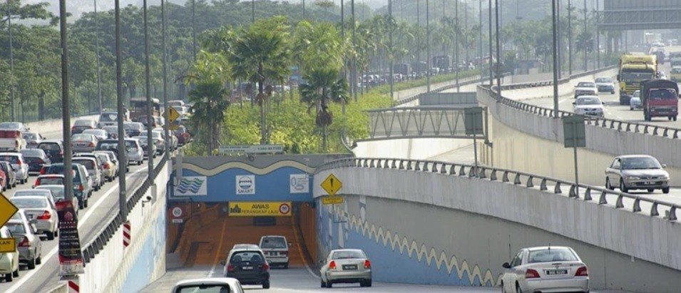 Lối vagrave;o đường hầm SMART ldquo;2 trong 1rdquo; tại Malaysia. Ảnh: Getty
