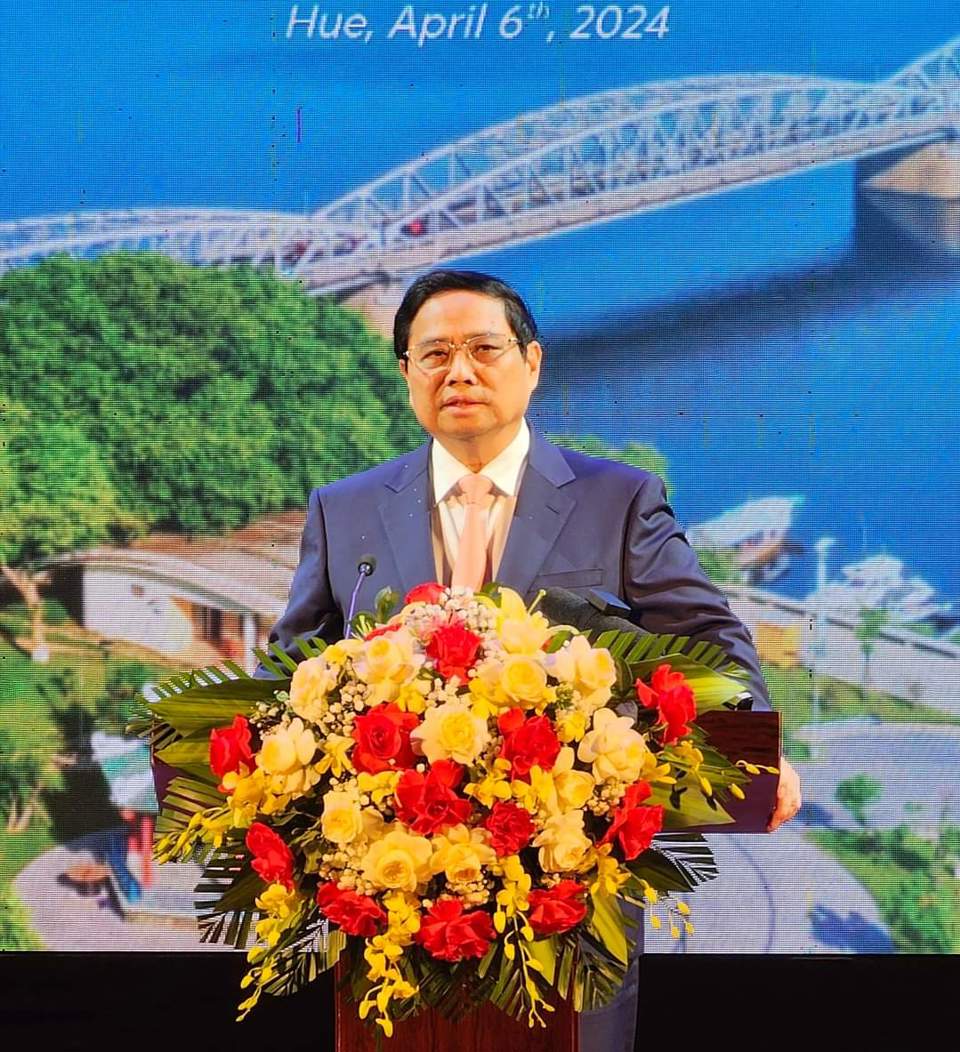 Thủ tướng Ch&iacute;nh phủ Phạm Minh Ch&iacute;nh ph&aacute;t biểu tại Hội nghị.