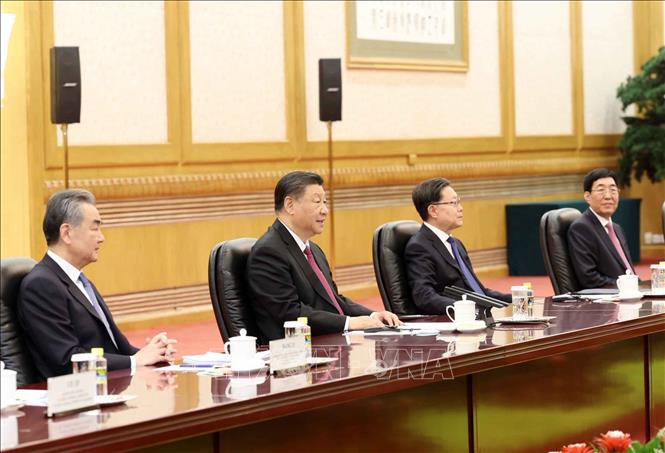 Chủ tịch Quốc hội Vương Đình Huệ hội kiến Tổng Bí thư, Chủ tịch nước Trung Quốc Tập Cận Bình - Ảnh 3