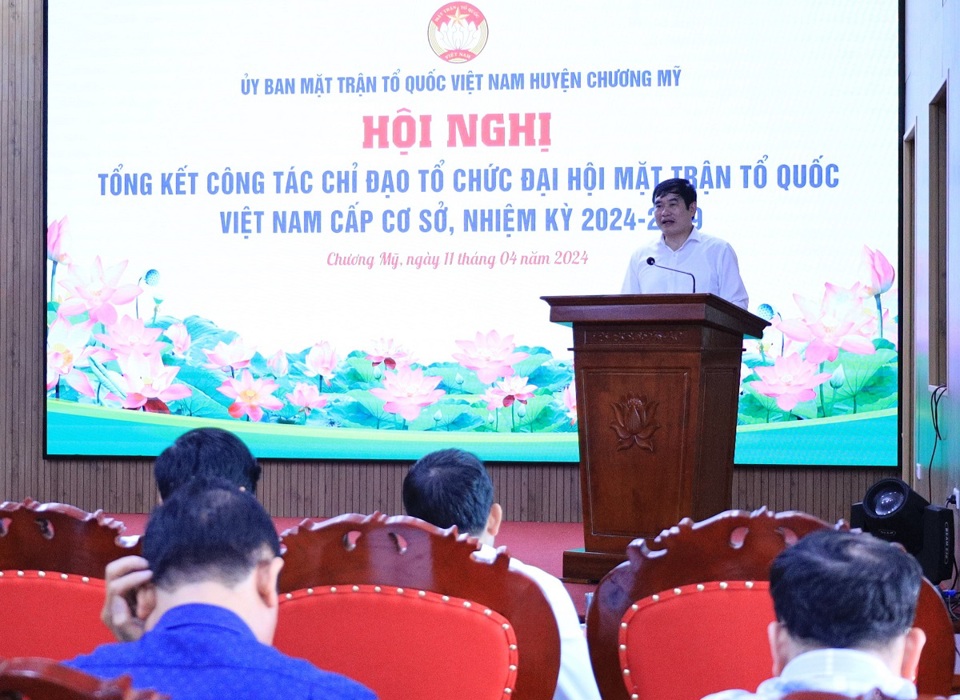 Theo b&aacute;o c&aacute;o hiện nay, huyện Chương Mỹ c&oacute;&nbsp; 1.196 người tham gia c&ocirc;ng t&aacute;c mặt trận.