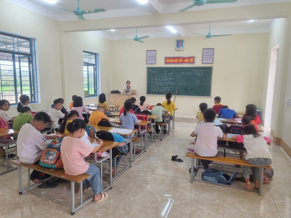 Đến ng&agrave;y 15/4 vẫn c&ograve;n hơn 20 học sinh thuộc điểm trường Thanh Nam chưa đến lớp tại điểm trường ch&iacute;nh để học tập.