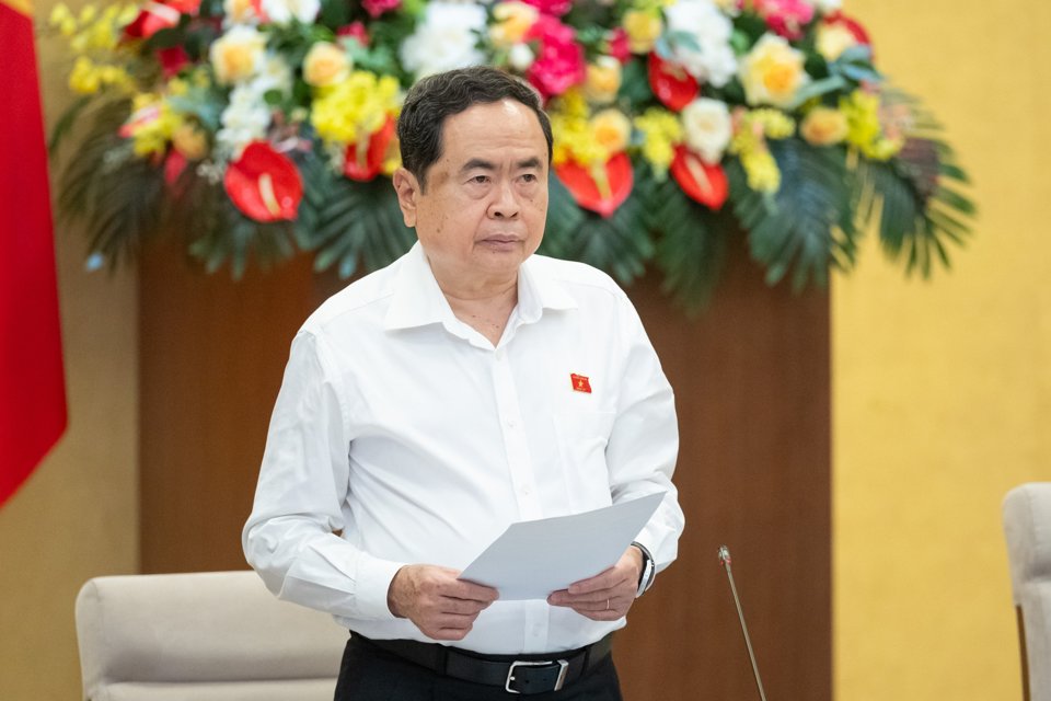 Ph&oacute; Chủ tịch Thường trực Quốc hội Trần Thanh Mẫn kết luận nội dung thảo luận. Ảnh: Quochoi.vn