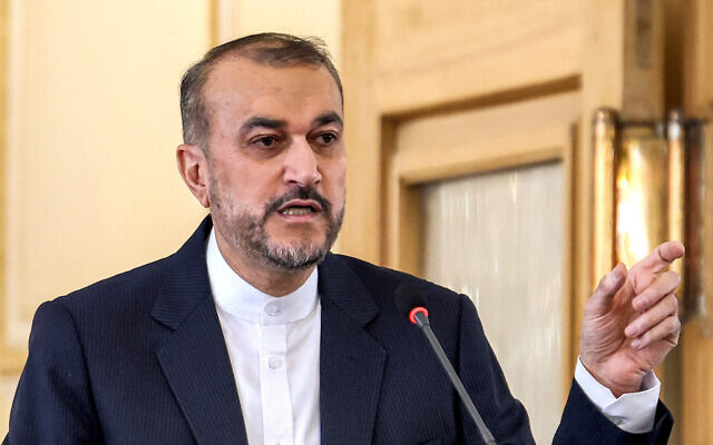 Ngoại trưởng Iran Hossein Amirabdollahian. Ảnh: AFP