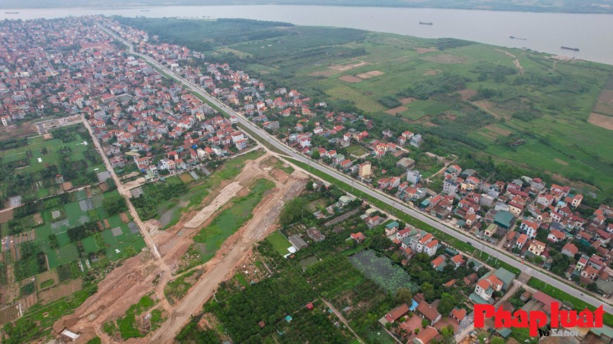 Vị trí sắp xây dựng cầu Hồng Hà nối hai huyện Đan Phượng, Mê Linh - Ảnh 1