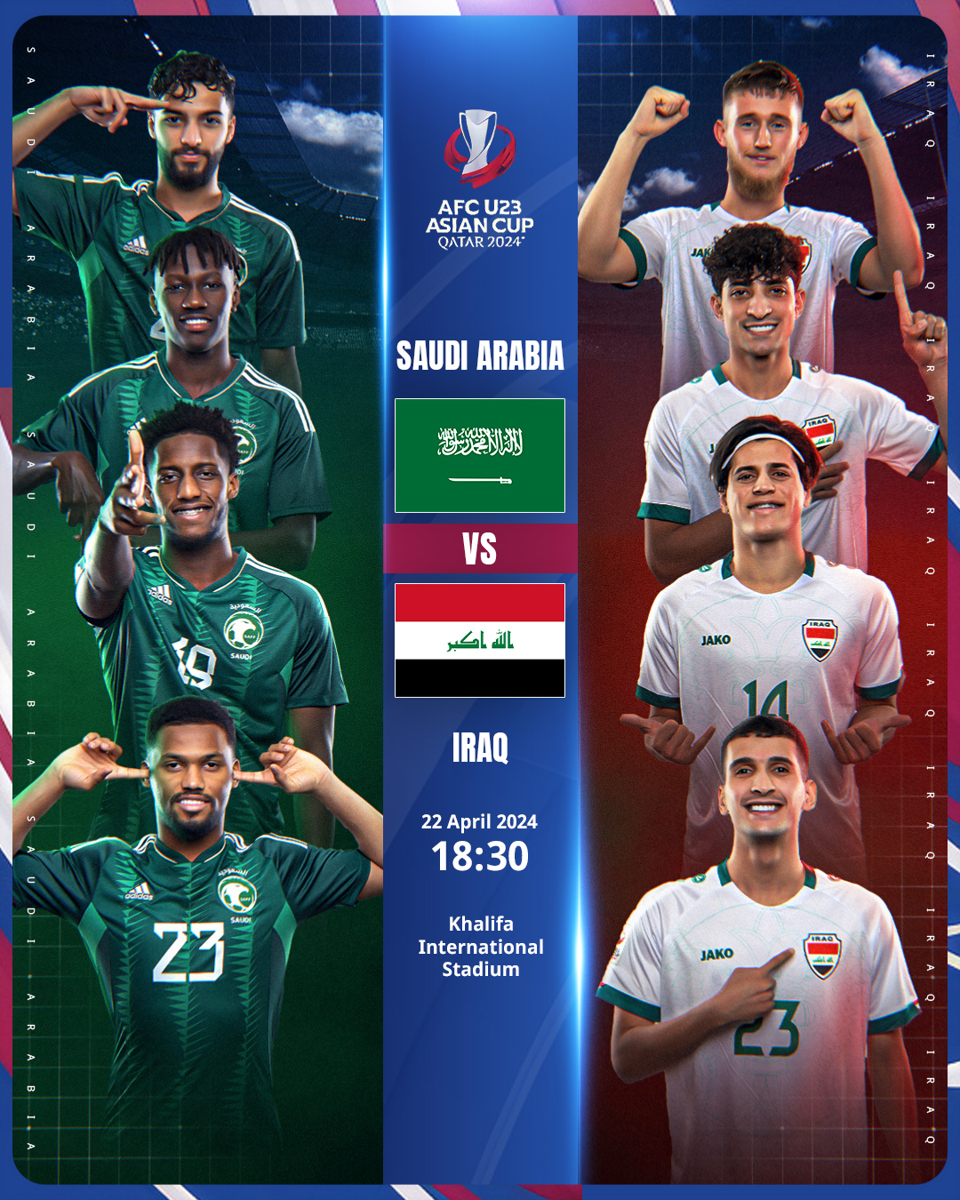 U23 Saudi Arabia gặp U23 Iraq vagrave;o luacute;c 22 giờ 30 hocirc;m nay (22/4).
