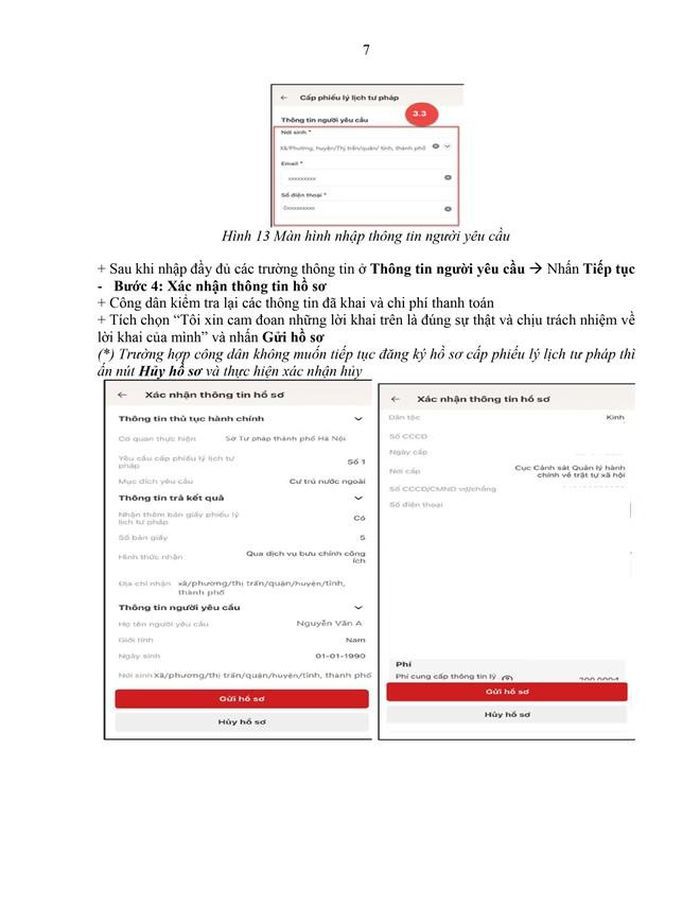 Hà Nội hướng dẫn đăng ký cấp Phiếu Lý lịch tư pháp trên ứng dụng VNeID - Ảnh 7