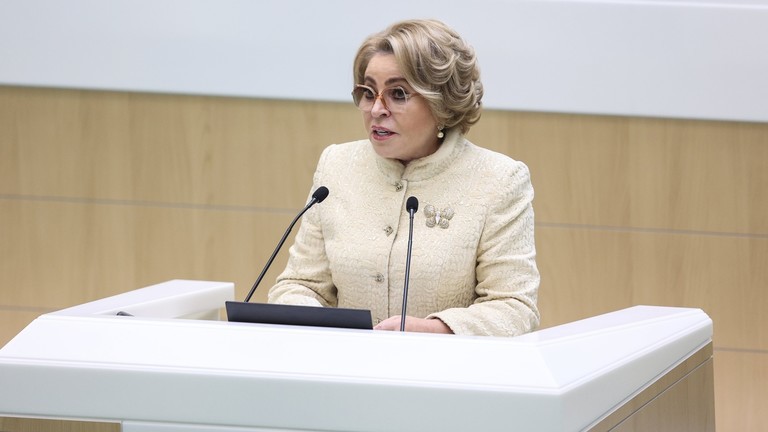 Chủ tịch Hội đồng Li&ecirc;n bang Nga Valentina Matvienko. Ảnh: RT