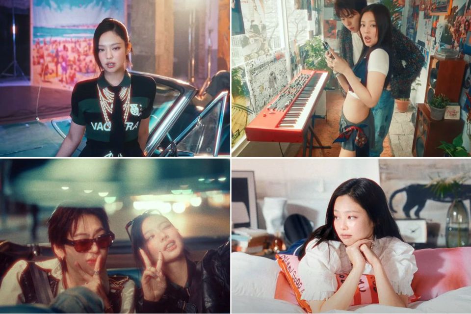 Jennie g&acirc;y b&atilde;o khi trở lại trong ca kh&uacute;c mới &ldquo;Spot!&rdquo; c&ugrave;ng Zico. Ảnh: Chụp m&agrave;n h&igrave;nh