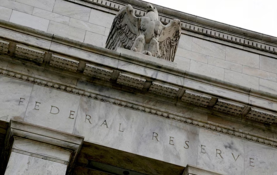 Mặt tiền tograve;a nhagrave; Cục Dự trữ Liecirc;n bang Mỹ (Fed) ở Washington. Ảnh: Reuters