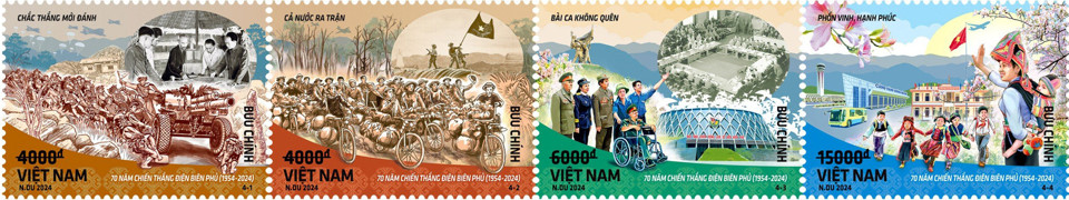 Bộ tem kỷ niệm 70 năm Chiến thắng Điện Biecirc;n Phủ.