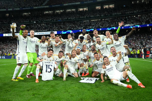 Real Madrid thắng chung cuộc 4-3 ở baacute;n kết UEFA Champions League năm nay. Ảnh: Getty.nbsp;