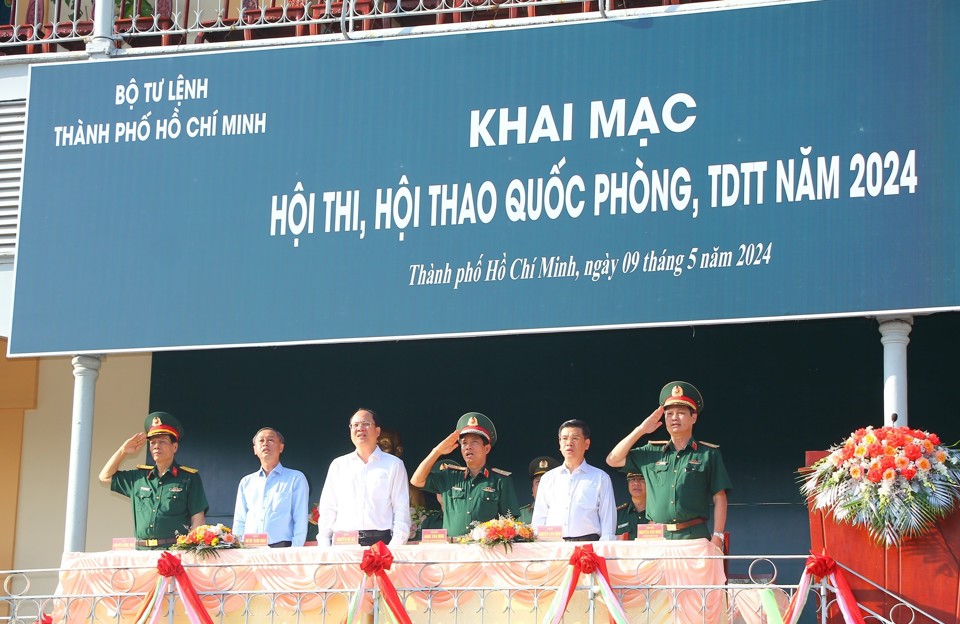 Bộ Tư lệnh TP Hồ Chiacute; Minh khai mạc hội thi, hội thao quốc phograve;ng, TDTT năm 2024.