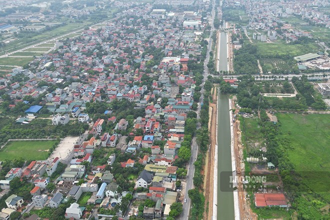 Nhiều huyện v&ugrave;ng ven H&agrave; Nội đấu gi&aacute; đất thắng lớn trong năm 2024. Ảnh: T&ugrave;ng Giang