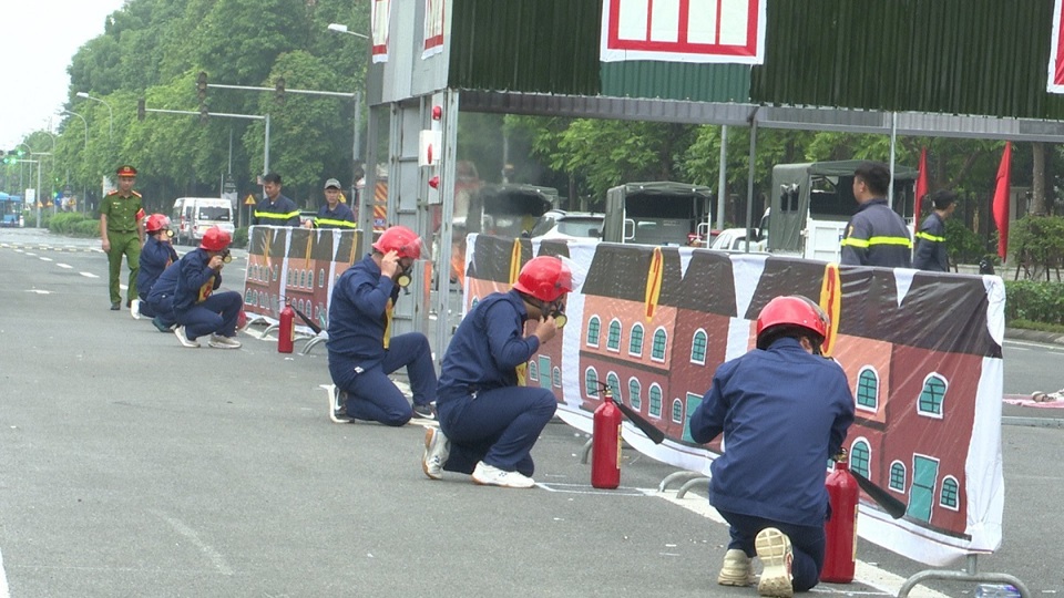 Một nội dung tại hội thi PCCC.