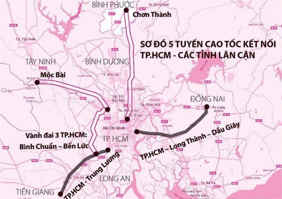 Phối cảnh tuyến cao tốc Th&agrave;nh phố Hồ Ch&iacute; Minh - Chơn Th&agrave;nh.