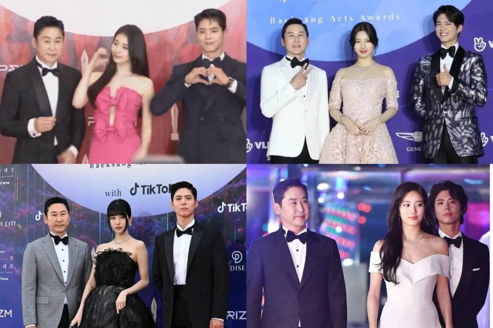 Việc Park Bo Gum v&agrave; Suzy n&eacute; tr&aacute;nh nhau trở th&agrave;nh &ldquo;đặc sản&rdquo; mỗi m&ugrave;a Baeksang. Ảnh: Dispatch