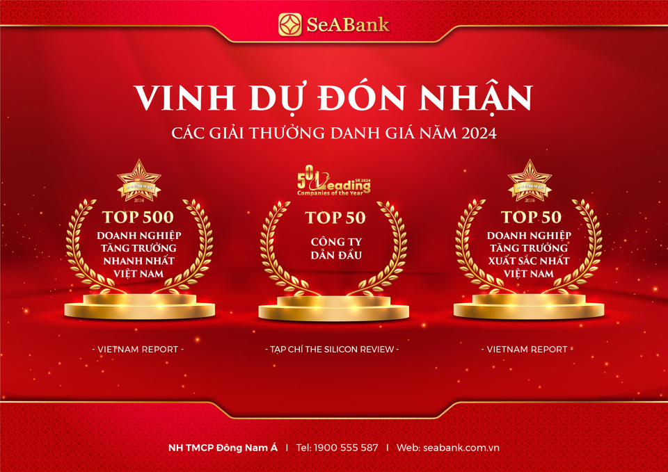 SeABank lần thứ 5 được vinh danh Top 500 DN tăng trưởng nhanh nhất Việt Nam - Ảnh 1