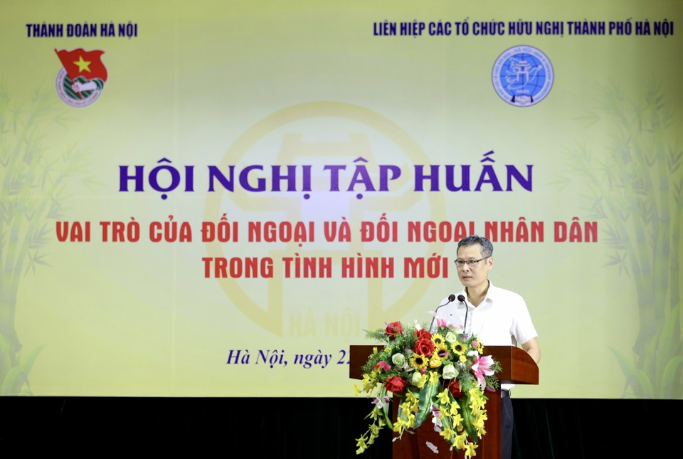 Ph&oacute; Chủ tịch Li&ecirc;n hiệp c&aacute;c tổ chức hữu nghị TP H&agrave; Nội, &ocirc;ng Nguyễn Nam Hải.&nbsp;