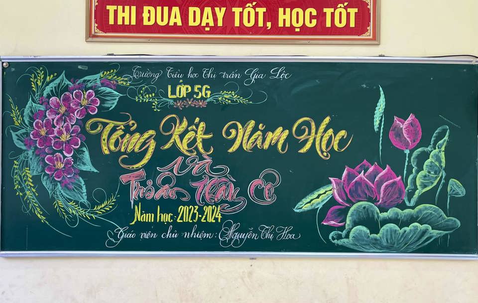 Dân mạng trầm trồ trước những bức tranh độc đáo của buổi tổng kết năm học - Ảnh 10