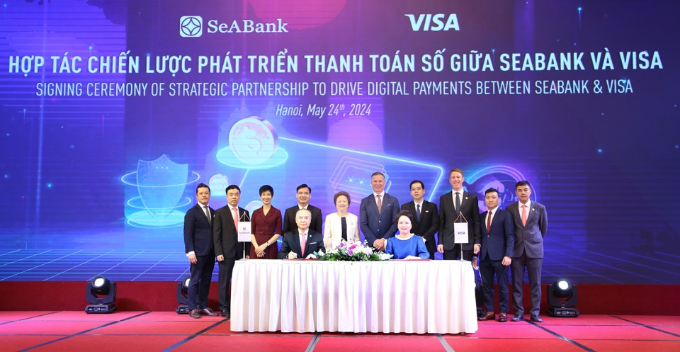 SeABank v&agrave; Visa hợp t&aacute;c chiến lược ph&aacute;t triển thanh to&aacute;n số.