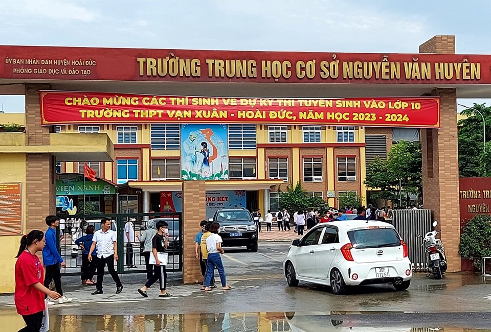 Trường THCS Nguyễn Văn Huyện, một dự &aacute;n gi&aacute;o dục được đầu tư quy m&ocirc; tr&ecirc;n địa b&agrave;n huyện Ho&agrave;i Đức (ảnh tư liệu).