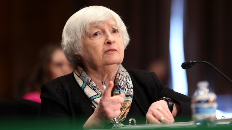 Bộ trưởng T&agrave;i ch&iacute;nh Mỹ Janet Yellen. Ảnh: RT