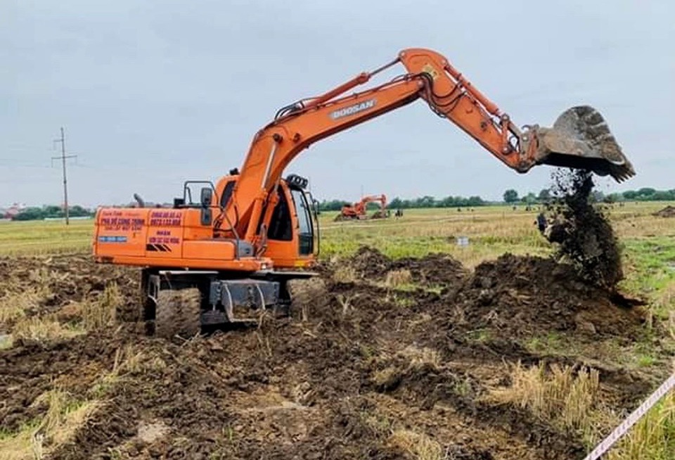 Huyện S&oacute;c Sơn đang tập trung giải ph&oacute;ng mặt bằng dự &aacute;n Cụm c&ocirc;ng nghiệp l&agrave;ng nghề Xu&acirc;n Thu.