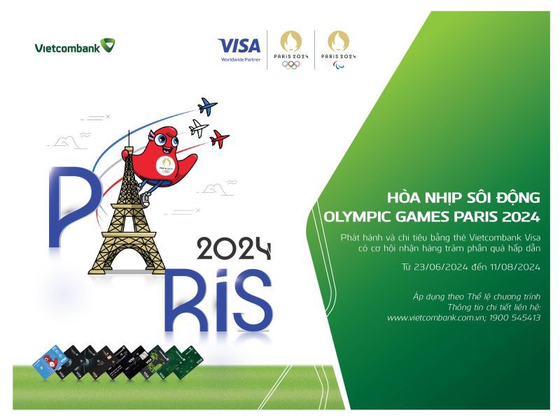 Hòa nhịp Olympic Paris 2024 cùng Vietcombank thông qua chuỗi hoạt động dành cho khách hàng - Ảnh 1