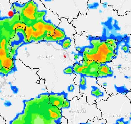 Hà Nội: mưa lớn cục bộ, lốc, sét kéo dài - Ảnh 1