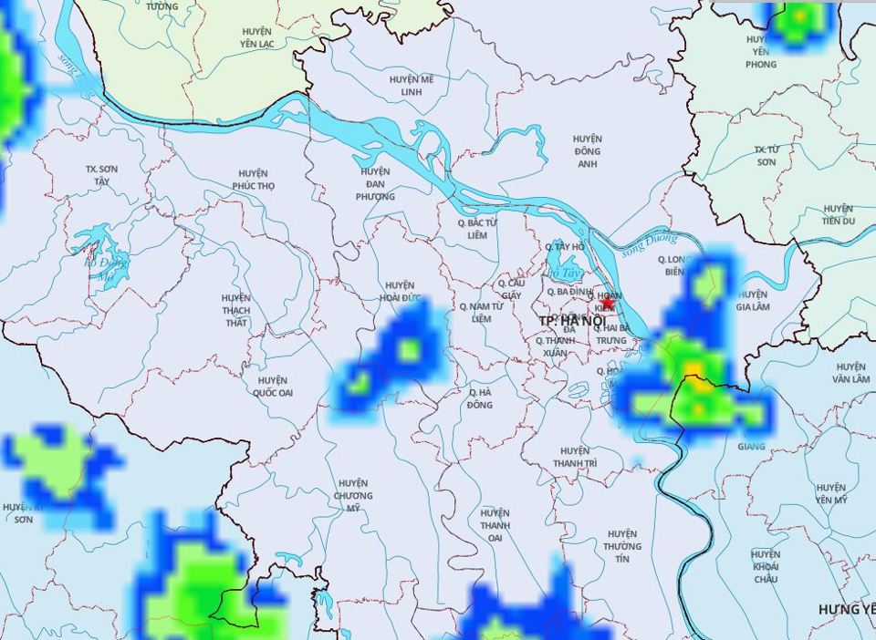 Hà Nội: cảnh báo mưa to cục bộ, trời tối sầm giữa trưa 25/6 - Ảnh 1