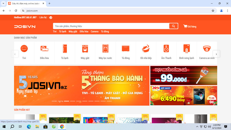 Website vi phạm. Ảnh: QLTT