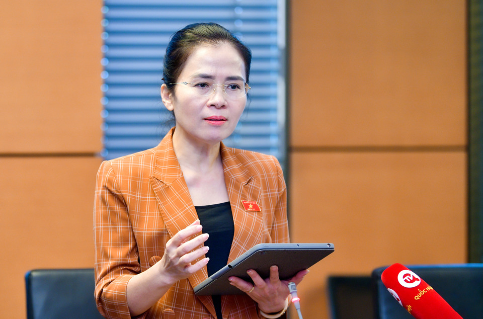 Đại biểu V&otilde; Thị Minh Sinh (Đo&agrave;n đại biểu Quốc hội tỉnh Nghệ An)
