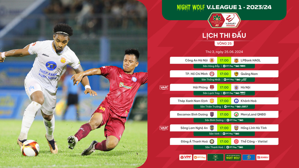 Vòng 25 V-League 2023/2024: Nam Định mở hội tại sân Thiên Trường? - Ảnh 1