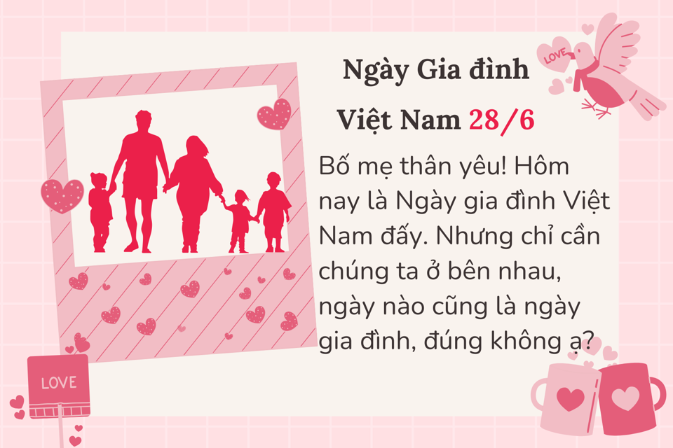 Lời chúc ý nghĩa tặng bố, mẹ nhân Ngày Gia đình Việt Nam 28/6  - Ảnh 3